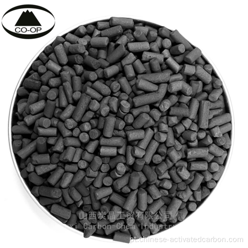 Pellet de carbono ativado ativou o carbono para remover impurezas